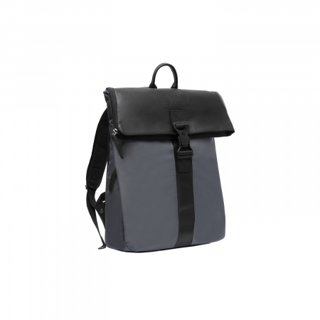 Rucsacuri - Rucsac din piele si nylon, The Chesterfield Brand, Trondheim, Gri