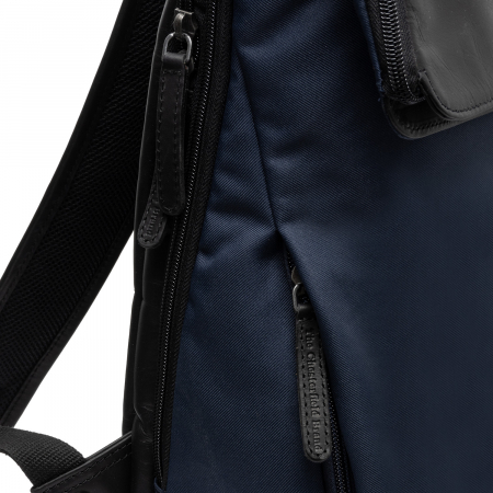 Rucsac din piele si nylon, The Chesterfield Brand, Trondheim, Bleumarin [4]
