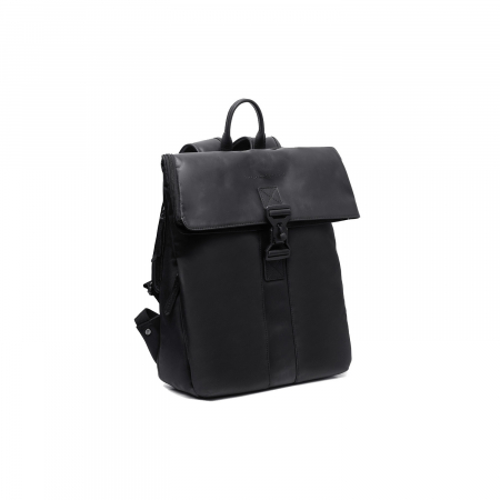 Rucsac din piele si nylon, The Chesterfield Brand, Trondheim, Negru [2]