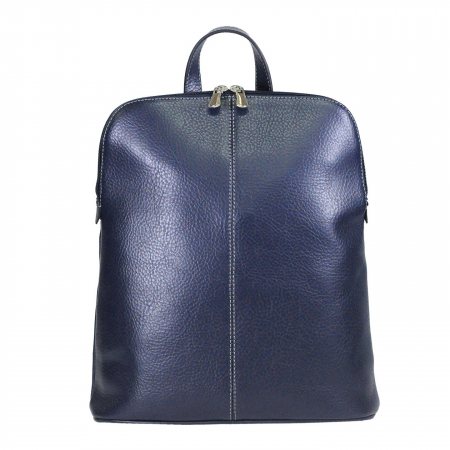 Rucsac/geanta dama din piele naturala moale, model 213, Bleumarin [2]