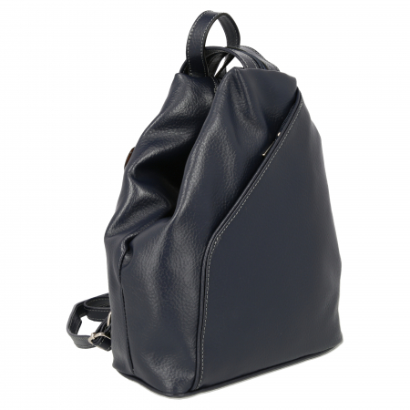 Dama - Rucsac/geanta dama din piele naturala moale, model 133, Bleumarin mat