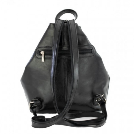 Rucsac/geanta dama din piele naturala fina, model 133, Negru [4]