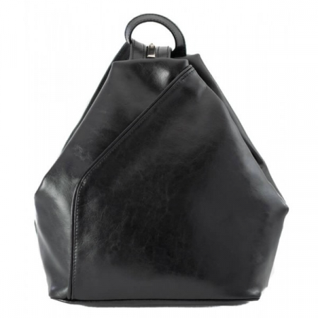 Rucsac/geanta dama din piele naturala fina, model 133, Negru [3]