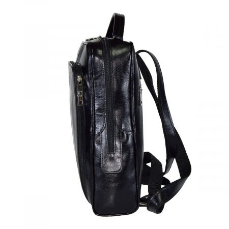 Rucsac unisex, din piele naturala, model 236, Negru [3]