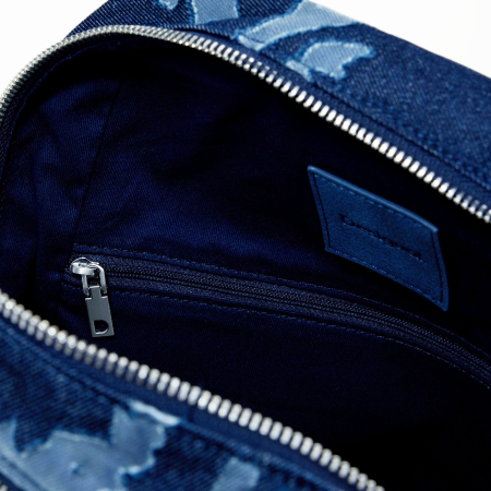 Rucsac mare de dama din denim, Desigual, seria Kilo Chester Mini, Bleumarin [2]