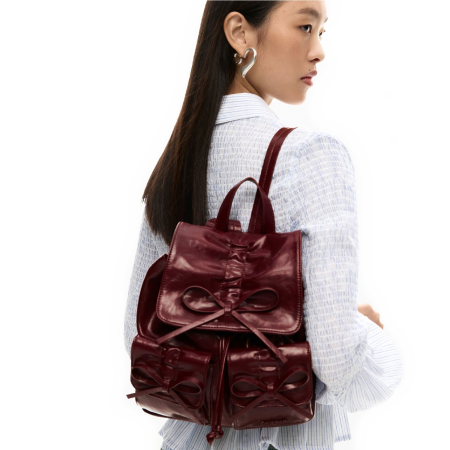 Dama - Rucsac mic de dama, Desigual, Candy Bow, Bordo