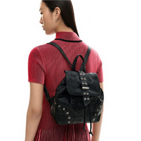 Rucsacuri - Rucsac mic de dama, Desigual, Leiria, Negru