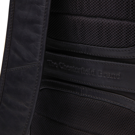 Rucsac pentru laptop de 15 inch The Chesterfield Brand, piele naturala Bangkok, Negru [3]