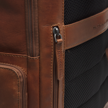 Rucsac calatorii / laptop 15,4 inch, The Chesterfield Brand, din piele, model Lennox, Maro coniac [6]