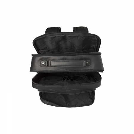 Rucsac calatorii / laptop 15,4 inch, The Chesterfield Brand, din piele, model Lennox, Negru [2]