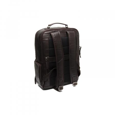 Rucsac calatorii / laptop 15,4 inch, The Chesterfield Brand, din piele, model Lennox, Maro inchis [7]