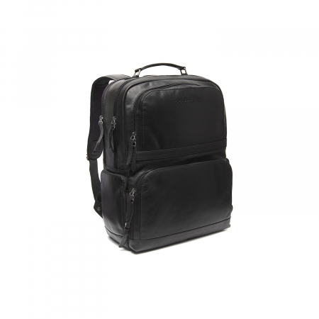 Genti voiaj - Rucsac calatorii / laptop 15,4 inch, The Chesterfield Brand, din piele, model Lennox, Negru