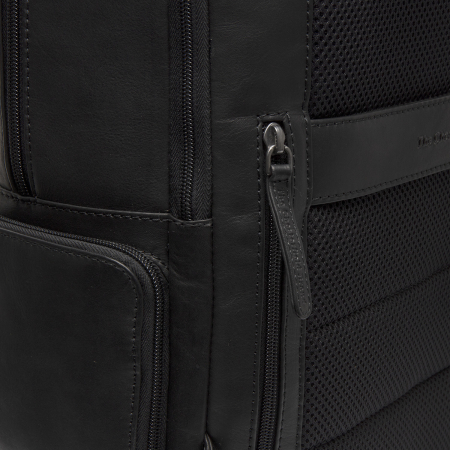 Rucsac calatorii / laptop 15,4 inch, The Chesterfield Brand, din piele, model Lennox, Negru [3]