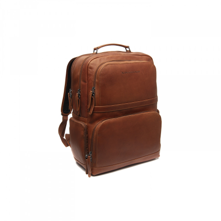 Rucsac calatorii / laptop 15,4 inch, The Chesterfield Brand, din piele, model Lennox, Maro coniac [2]
