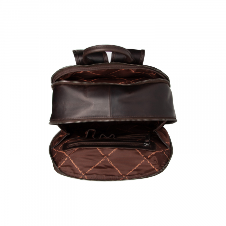 Rucsac pentru laptop de 15 inch The Chesterfield Brand, piele naturala Bangkok, Maro Inchis [3]
