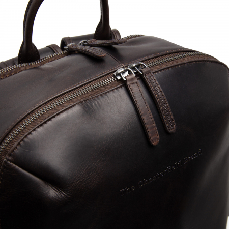 Rucsac pentru laptop de 15 inch The Chesterfield Brand, piele naturala Bangkok, Maro Inchis [4]