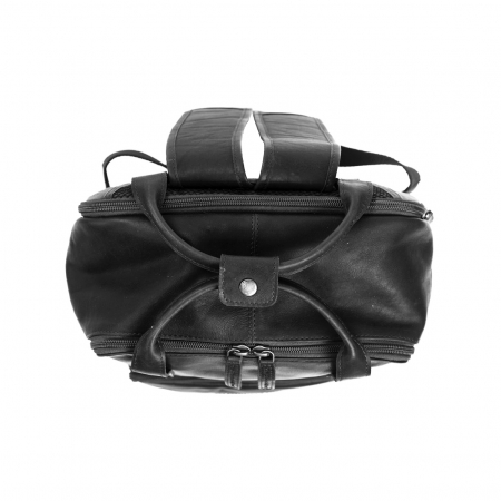 Rucsac pentru tableta si laptop de 14 inch, The Chesterfield Brand, din piele naturala, model Belford, Negru [3]