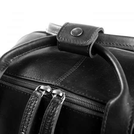 Rucsac pentru tableta si laptop de 14 inch, The Chesterfield Brand, din piele naturala, model Belford, Negru [4]