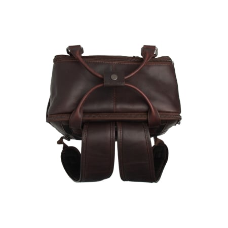 Rucsac pentru tableta si laptop de 15 inch, The Chesterfield Brand, din piele naturala, Calden, Maro inchis [2]