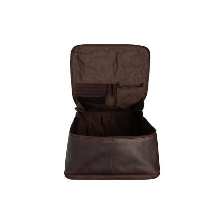 Rucsac pentru tableta si laptop de 15 inch, The Chesterfield Brand, din piele naturala, Calden, Maro inchis [3]