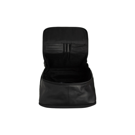 Rucsac pentru tableta si laptop de 15 inch, The Chesterfield Brand, din piele naturala, Calden, Negru [2]