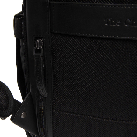 Rucsac pentru tableta si laptop de 16 inch, The Chesterfield Brand, din piele naturala, Remo, Negru [6]