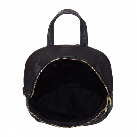 Rucsac piele neagra cu fermoare model 58254 [3]