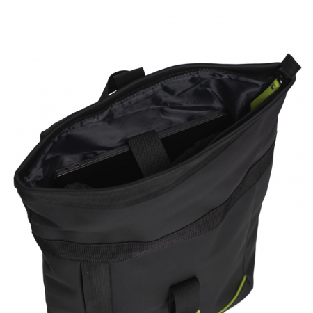 Rucsac Rolltop impermeabil, Daniel Ray, seria Newcastle, Negru / Lime [1]
