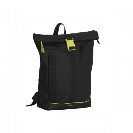 Rucsacuri - Rucsac Rolltop impermeabil, Daniel Ray, seria Newcastle, Negru / Lime