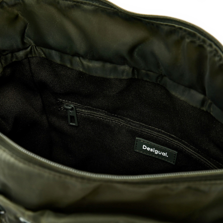 Rucsac si geanta de dama, Desigual, Modular Discover, Verde army [2]