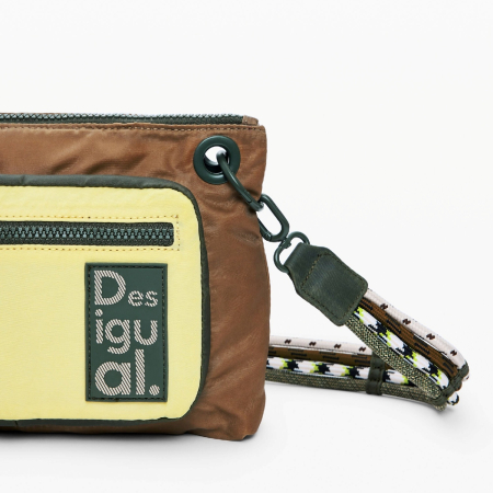 Rucsac si geanta de dama, Desigual, seria Basic Modular Discover, Verde Army [5]