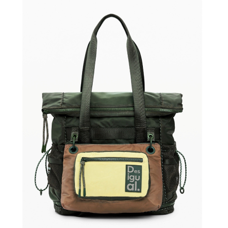 Rucsac si geanta de dama, Desigual, seria Basic Modular Discover, Verde Army [6]