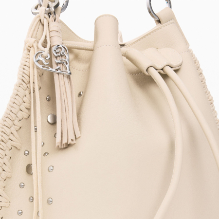 Rucsac si geanta de dama, Desigual, seria Gallium Harlan, Bej crud [2]