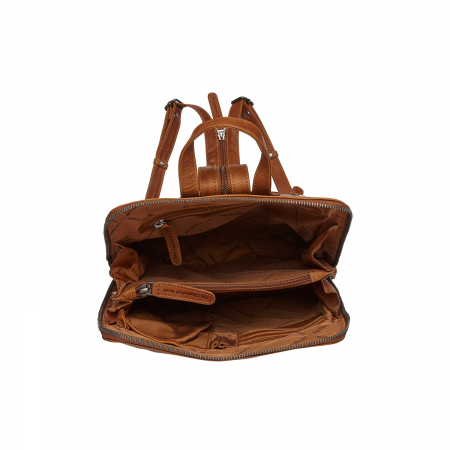 Rucsac The Chesterfield Brand din piele moale, Amanda, Maro coniac [2]