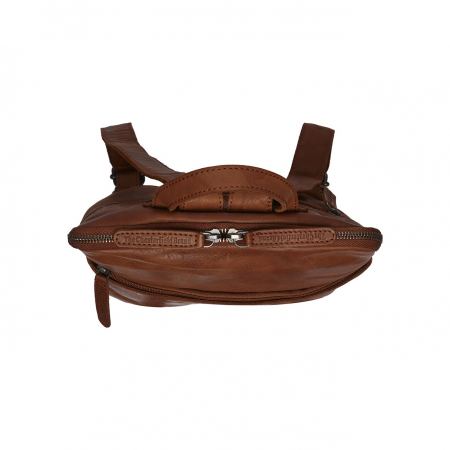 Rucsac The Chesterfield Brand din piele moale, Bern, Maro coniac [1]