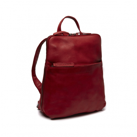 Rucsacuri - Rucsac The Chesterfield Brand din piele moale, Bern, Rosu