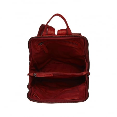 Rucsac The Chesterfield Brand din piele moale, Bern, Rosu [2]
