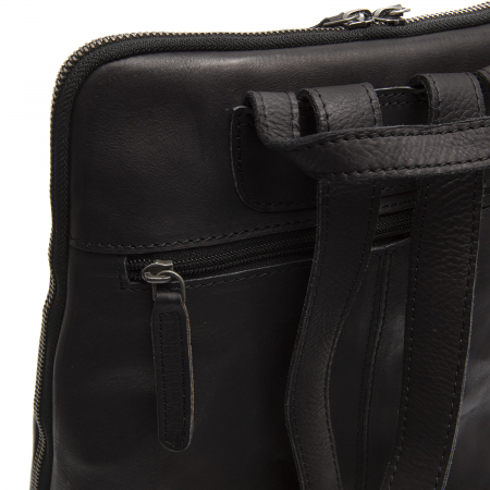 Rucsac The Chesterfield Brand din piele moale, Bern, Negru [3]