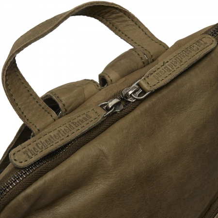 Rucsac The Chesterfield Brand din piele moale, Bern, Verde olive [1]