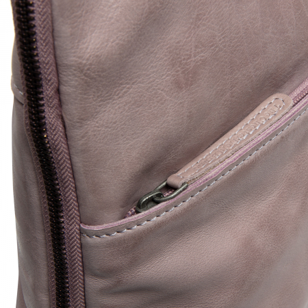 Rucsac The Chesterfield Brand din piele moale, Bern, Lavender Liliac [2]