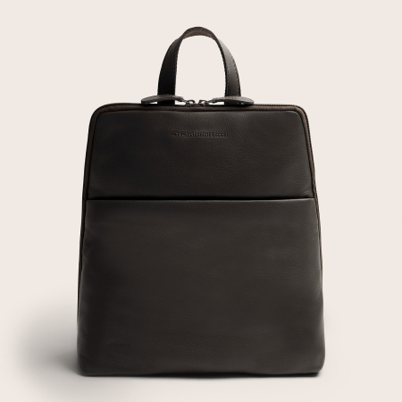 Rucsac The Chesterfield Brand din piele moale, Ilara, Gri inchis [1]