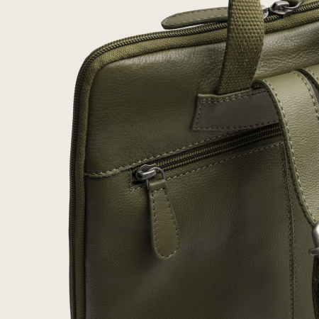 Rucsac The Chesterfield Brand din piele moale, Ilara, Verde olive [8]