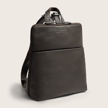 Dama - Rucsac The Chesterfield Brand din piele moale, Ilara, Gri inchis