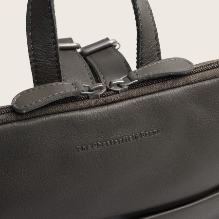 Rucsac The Chesterfield Brand din piele moale, Ilara, Gri inchis [6]