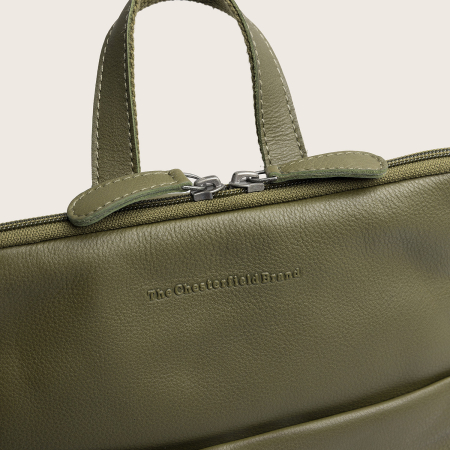 Rucsac The Chesterfield Brand din piele moale, Ilara, Verde olive [7]