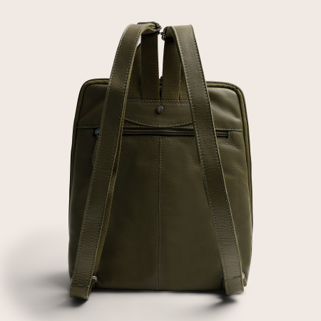 Rucsac The Chesterfield Brand din piele moale, Ilara, Verde olive [10]