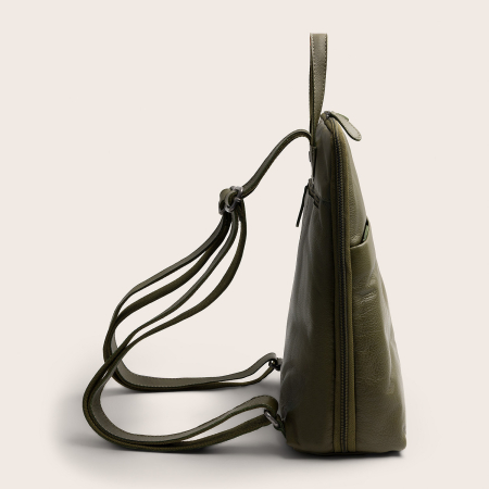 Rucsac The Chesterfield Brand din piele moale, Ilara, Verde olive [6]