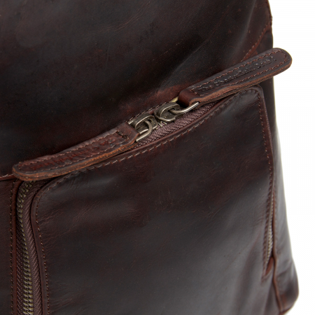 Rucsac The Chesterfield Brand din piele moale, Vivian, Maro inchis [4]