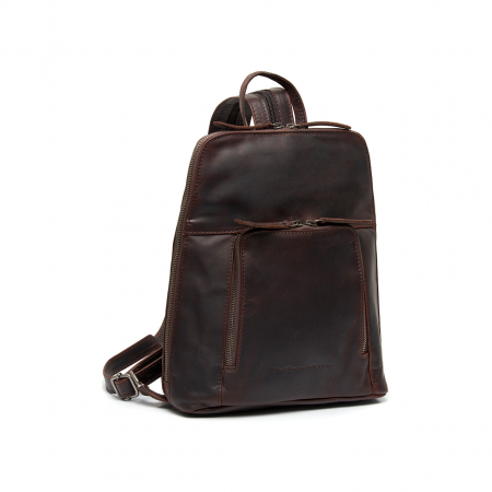 Rucsac The Chesterfield Brand din piele moale, Vivian, Maro inchis