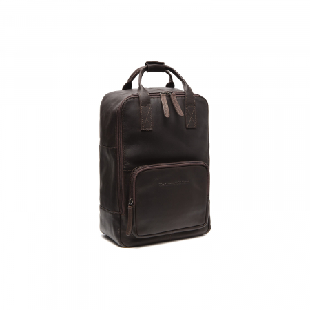 Rucsac The Chesterfield Brand din piele naturala, cu compartiment pentru tableta, Danai, Maro inchis [3]